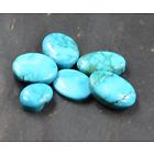 69.35 Ct 6 Pc NATURAL BLUE OVAL SHAPE TURQUOISE LOT POLISHED KINGMAN BEST OFFER